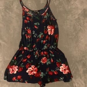 Floral Romper with Pockets